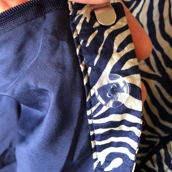 Coldwater Creek navy/tan a-line skirt - Picture 8 of 9